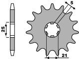 PBR gear wheel 567 16 18NC
